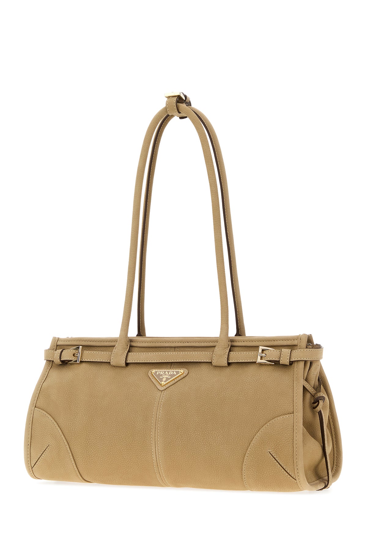 Prada Borsa a spalla Prada Bonnie in nabuk beige, view 2