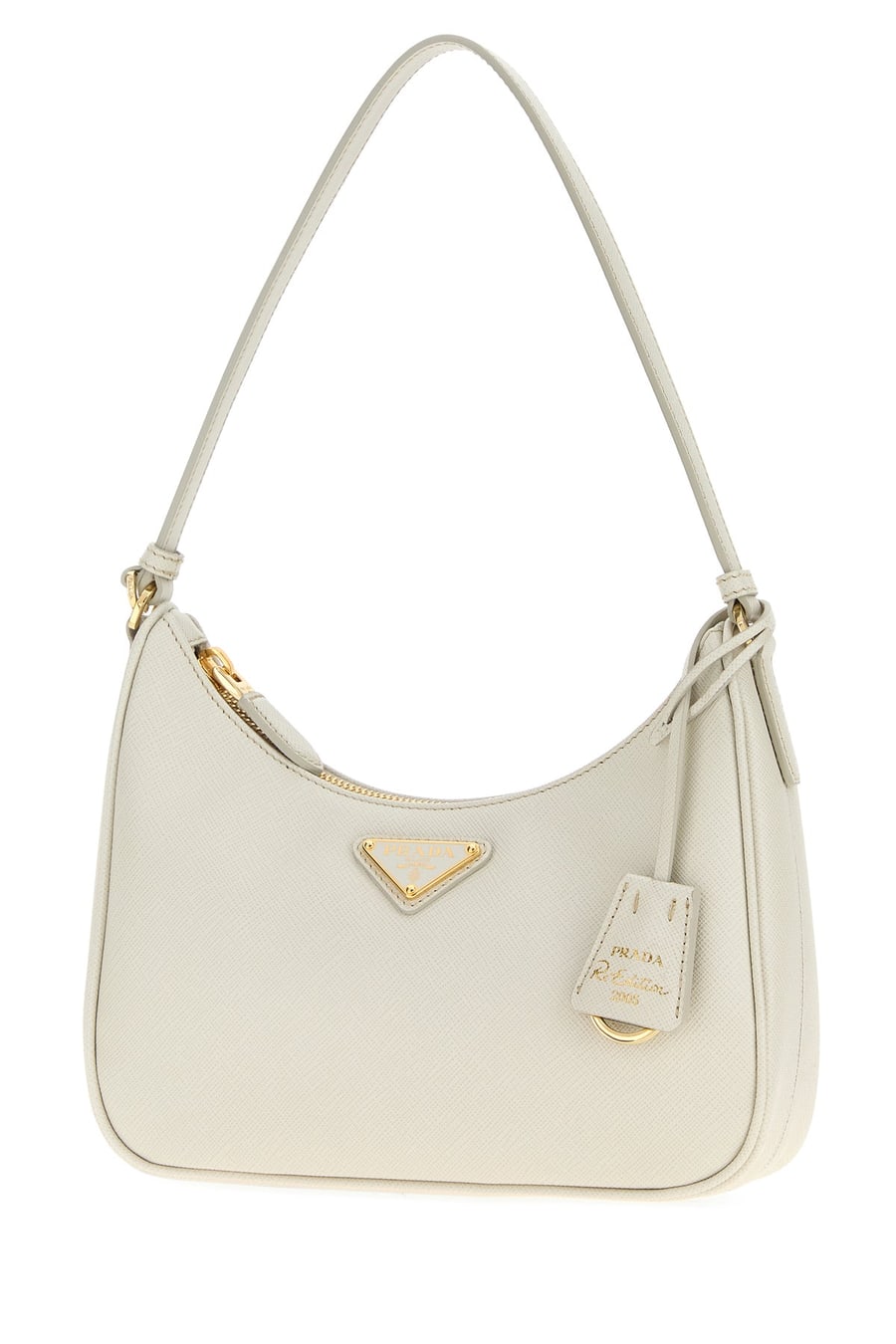 Prada Borsa a spalla Prada Re-Edition 2005 in pelle gesso