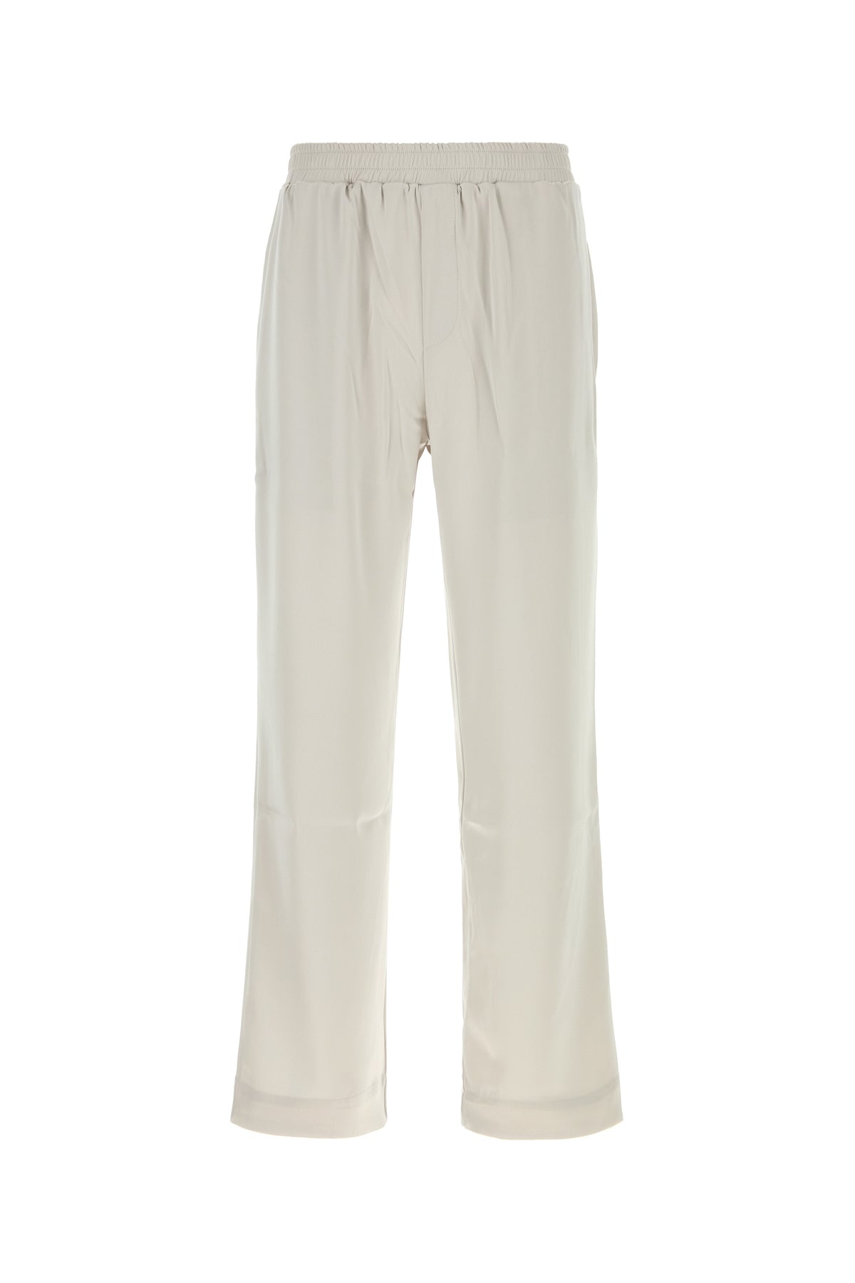 ERNEST W.BAKER Pantalone in raso grigio chiaro