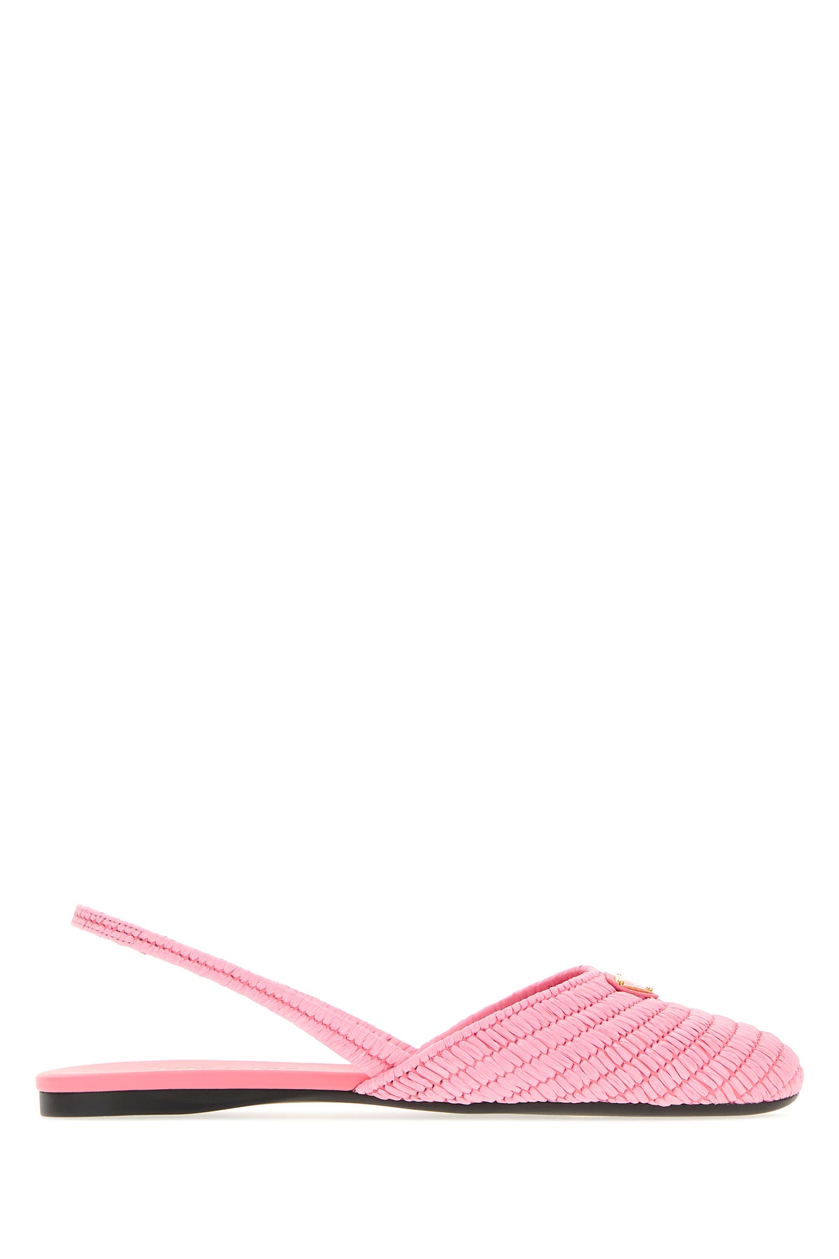 Prada Ballerine in rafia rosa