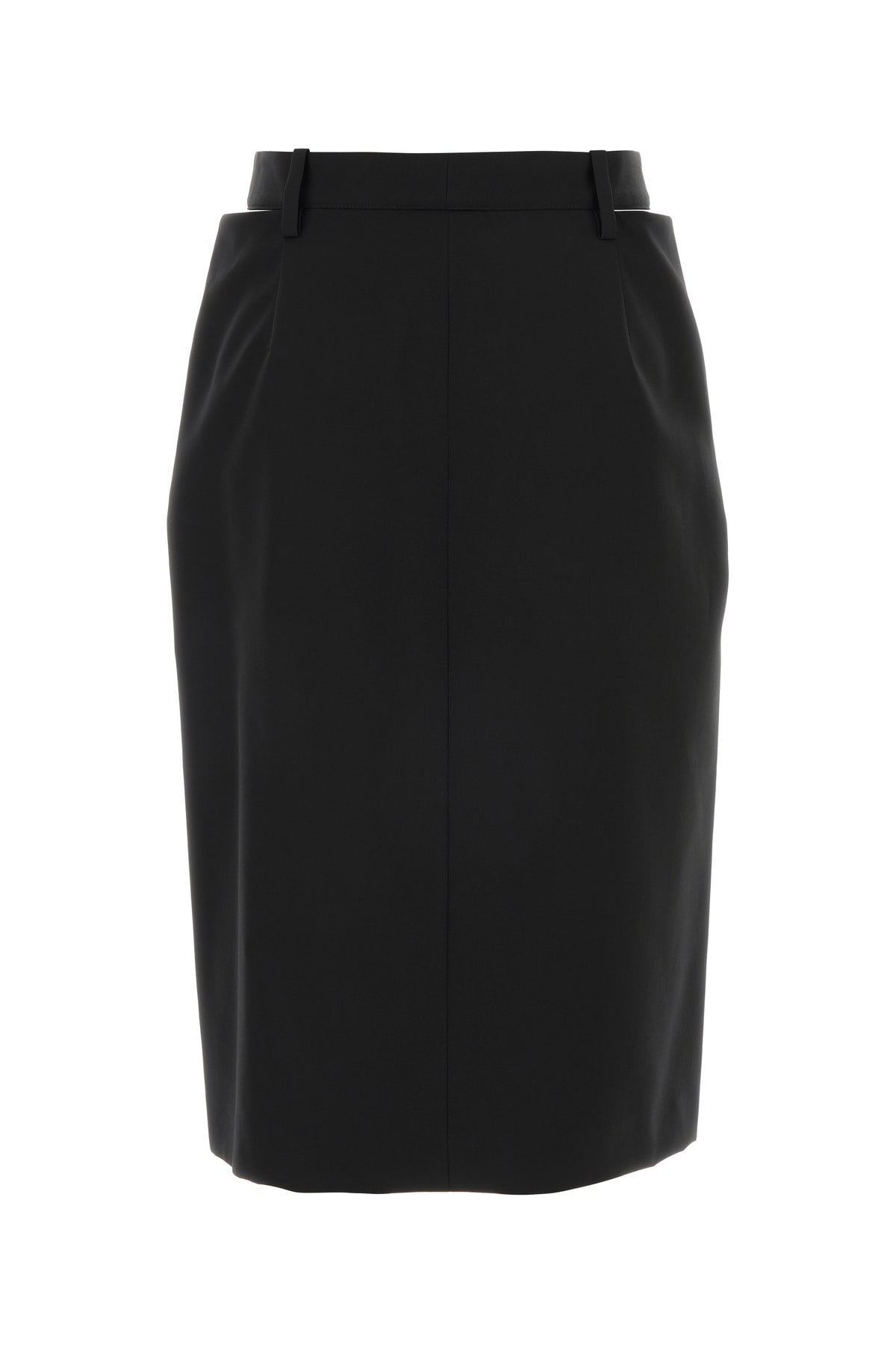 Jil Sander Gonna in lana nera, view 2