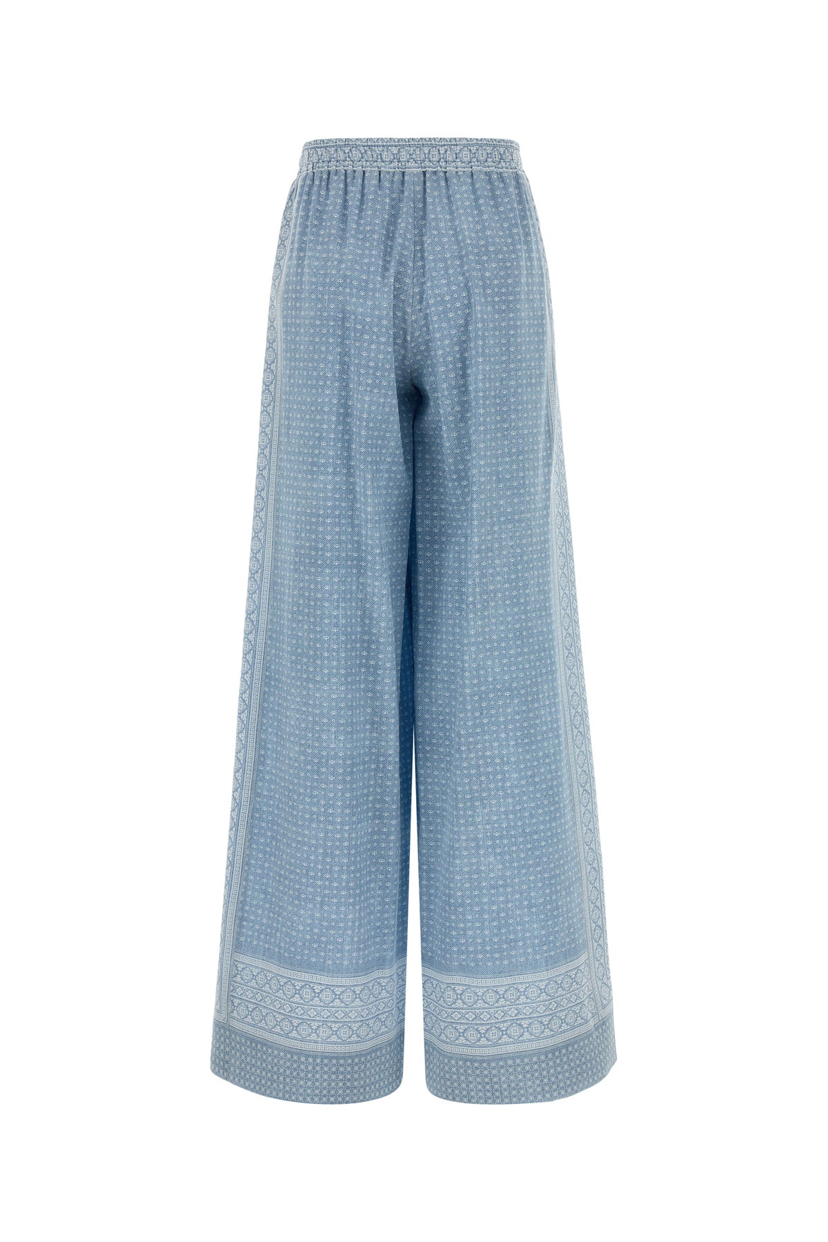 ERMANNO SCERVINO Pantalone dalla gamba ampia in seta stampata, view 2