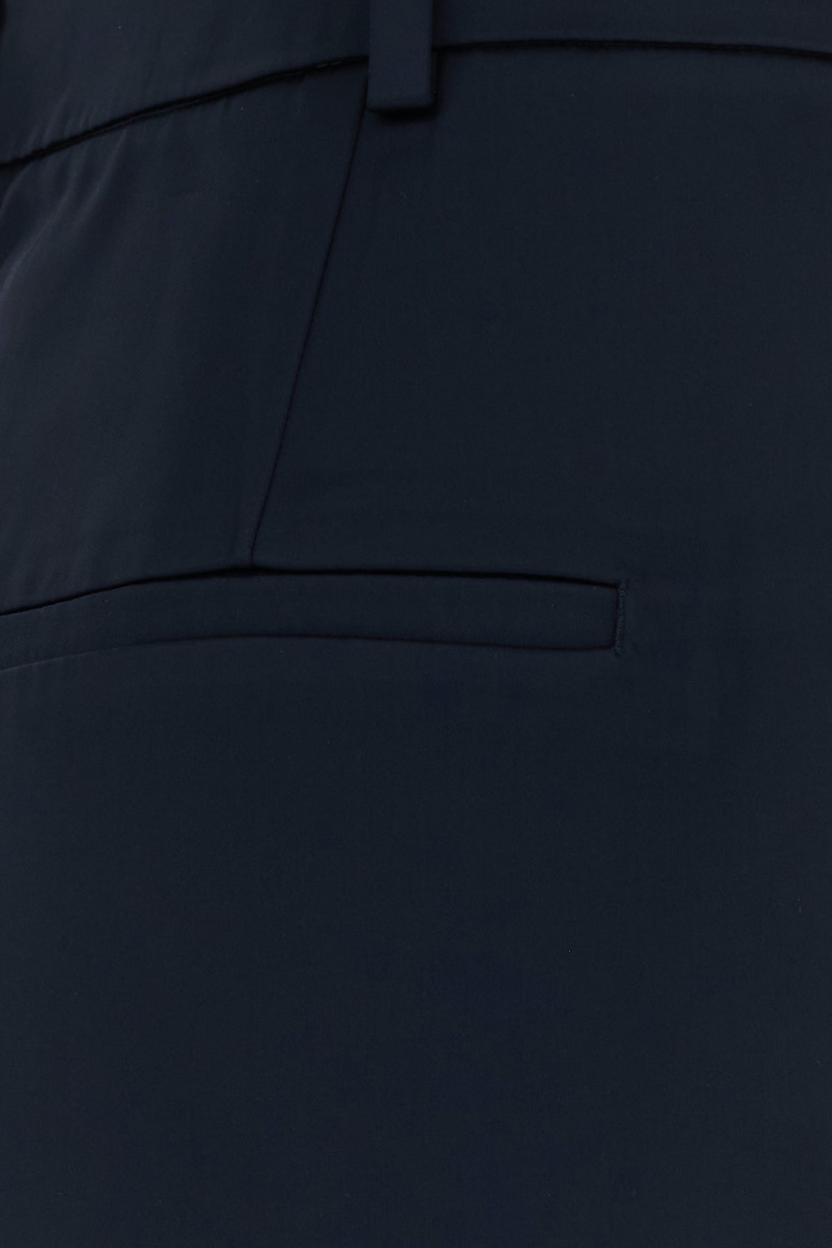 Anine Bing Pantalone Trent dalla gamba ampia in raso blu notte