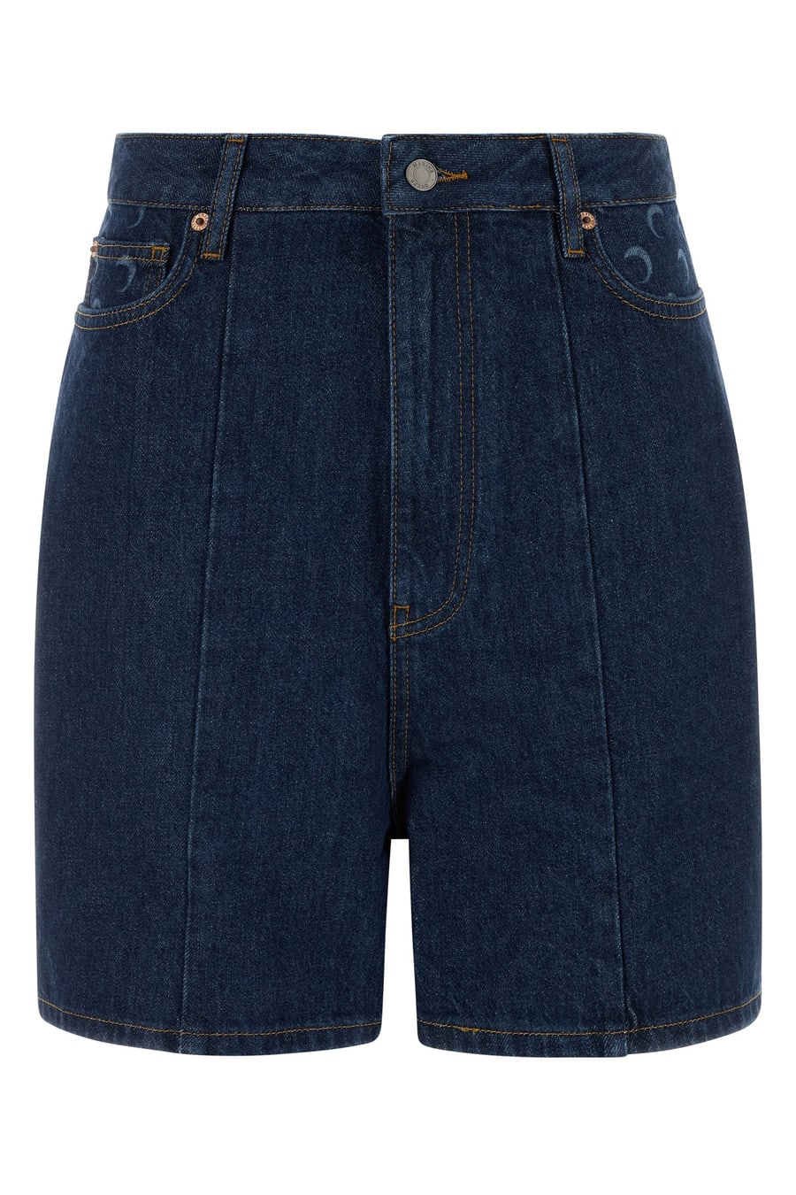 MARINE SERRE Shorts in denim blu