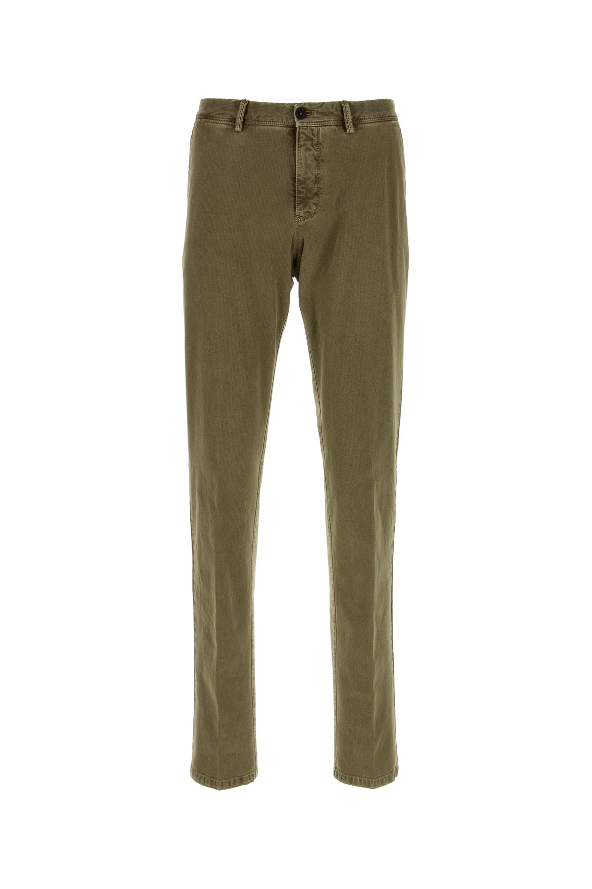 PT Torino Pantalone in cotone stretch verde militare