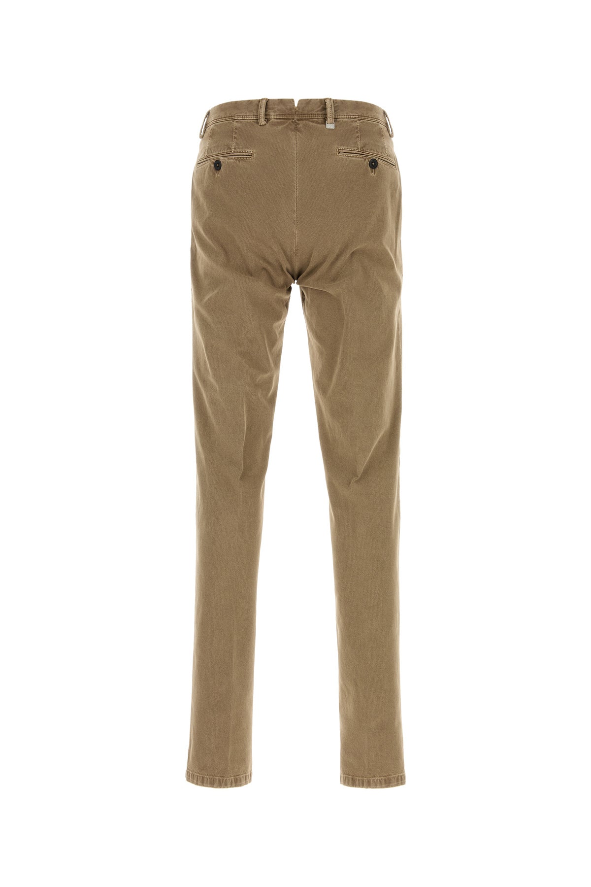 PT Torino Pantalone in cotone stretch cammello, view 2