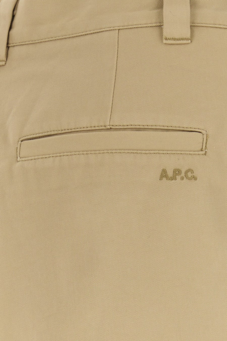 A.P.C. Bermuda in cotone beige, view 3