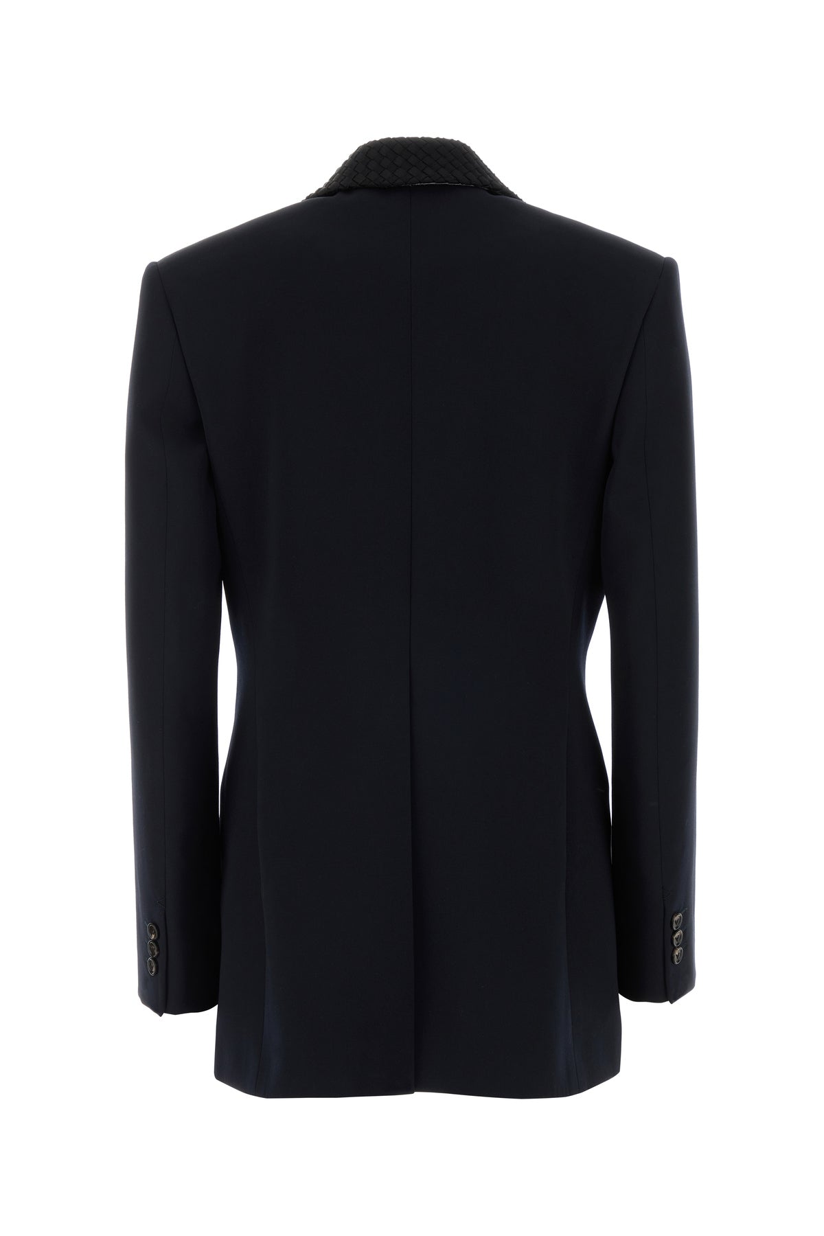 Bottega Veneta Giacca in lana blu notte, view 2