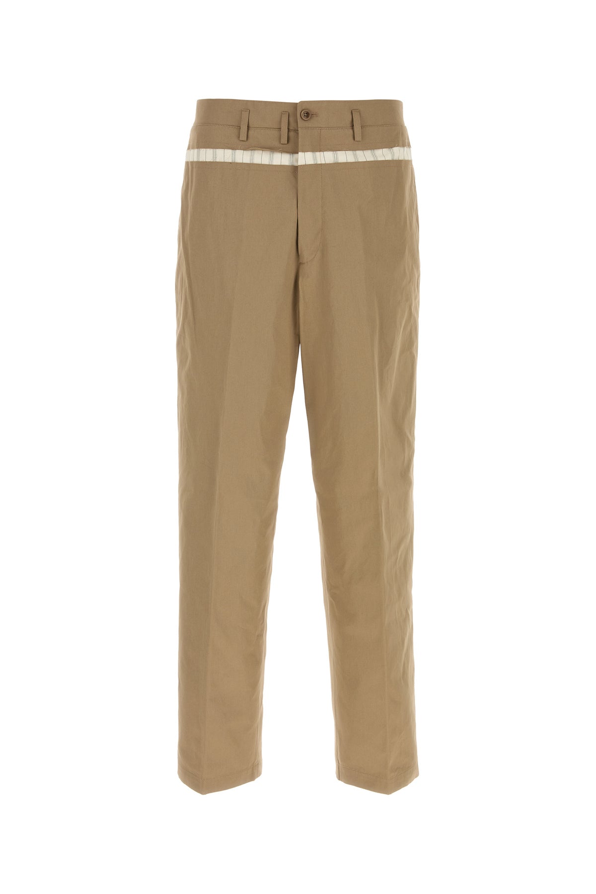 Maison Margiela Pantalone in cotone cammello