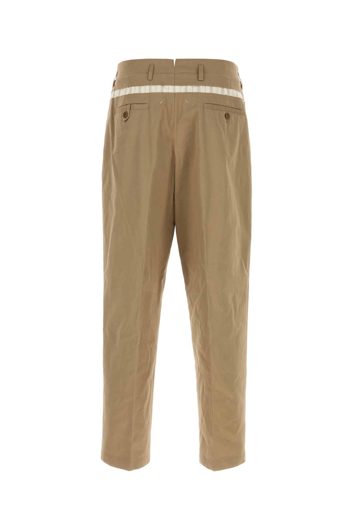 Maison Margiela Pantalone in cotone cammello, view 2