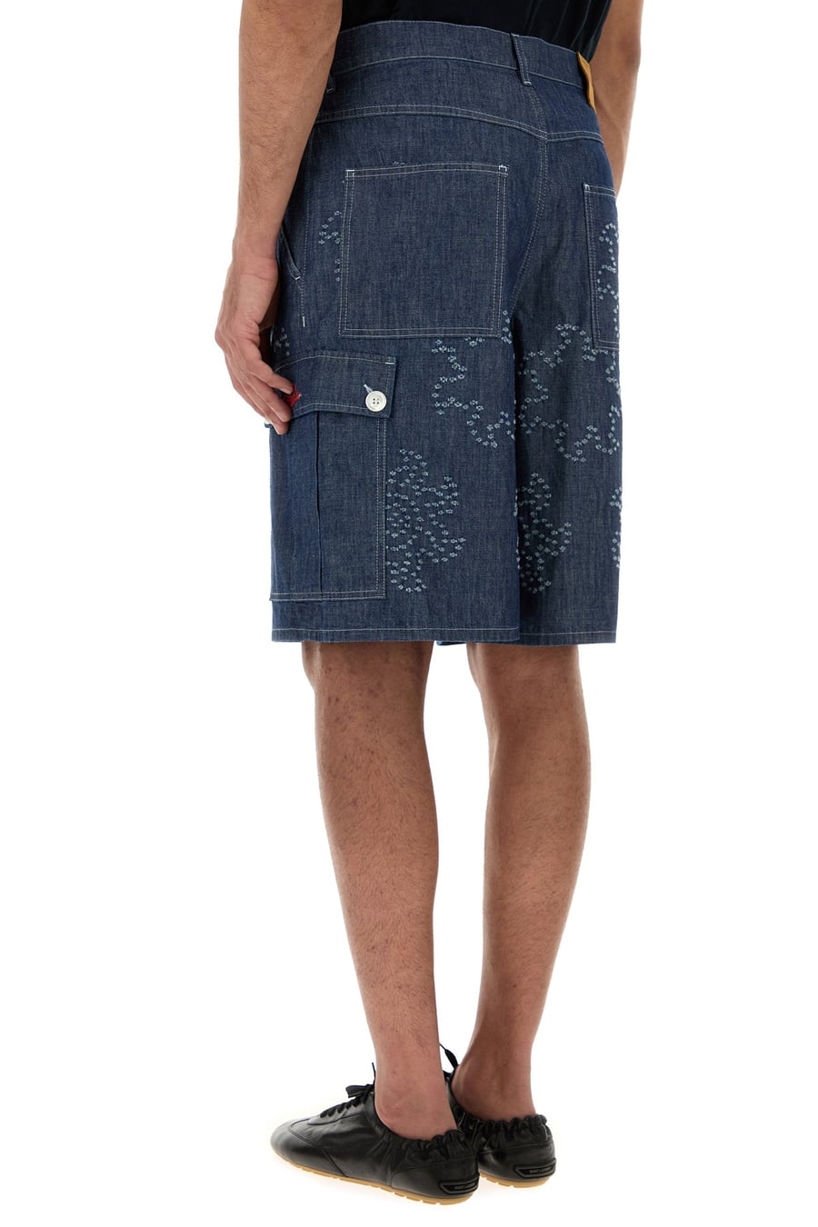 Marni Bermuda in denim, view 4