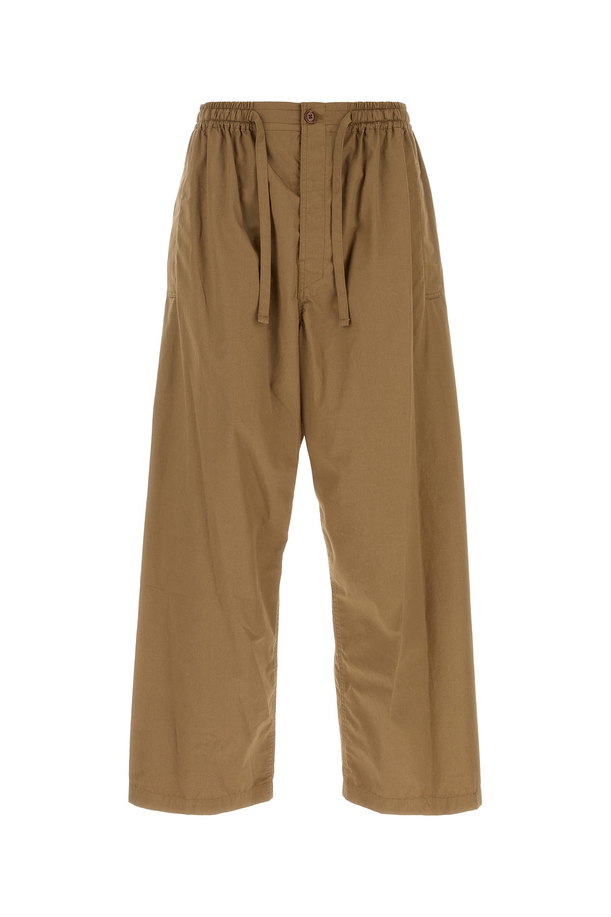 Lemaire Pantalone dalla gamba ampia in cotone biscotto