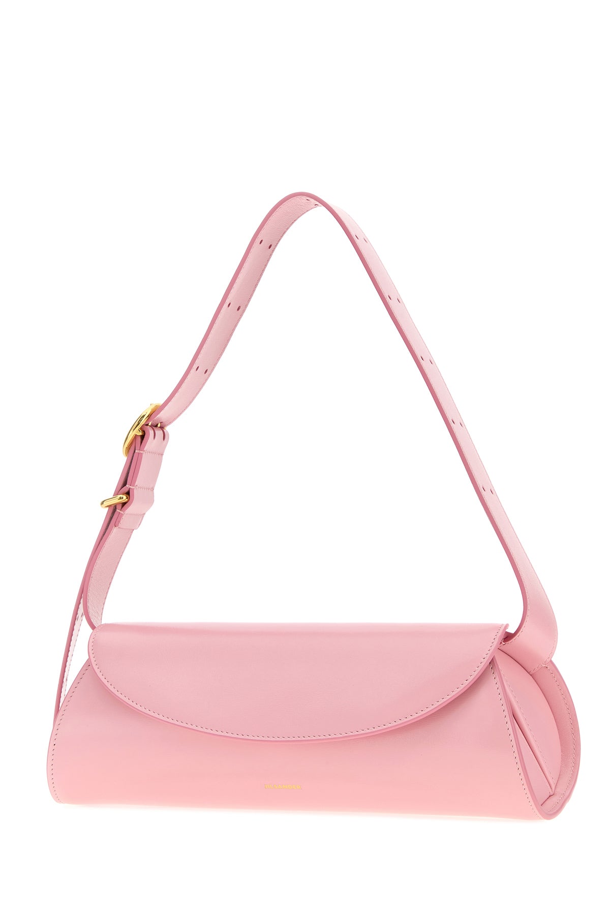 Jil Sander Borsa a spalla Cannolo piccola in pelle rosa, view 2
