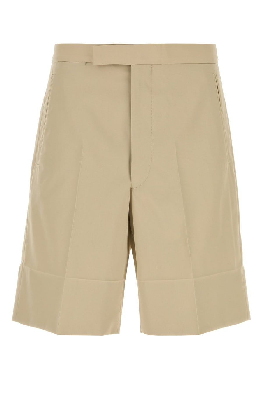 Prada Bermuda in cotone sabbia