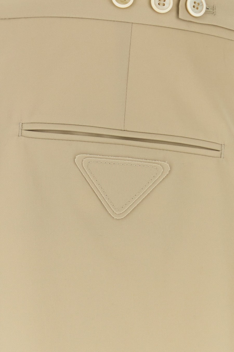 Prada Bermuda in cotone sabbia, view 5
