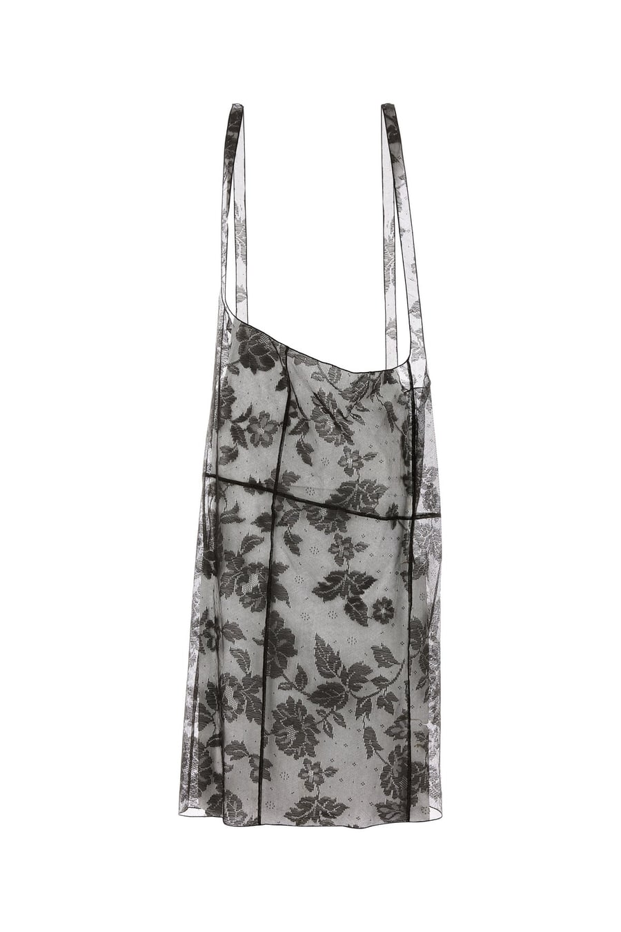 Prada Gonna in pizzo nero