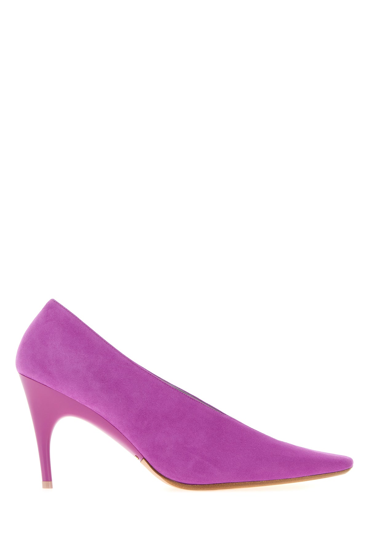 Balenciaga Scarpe con tacco Duchesse 90 in pelle scamosciata viola