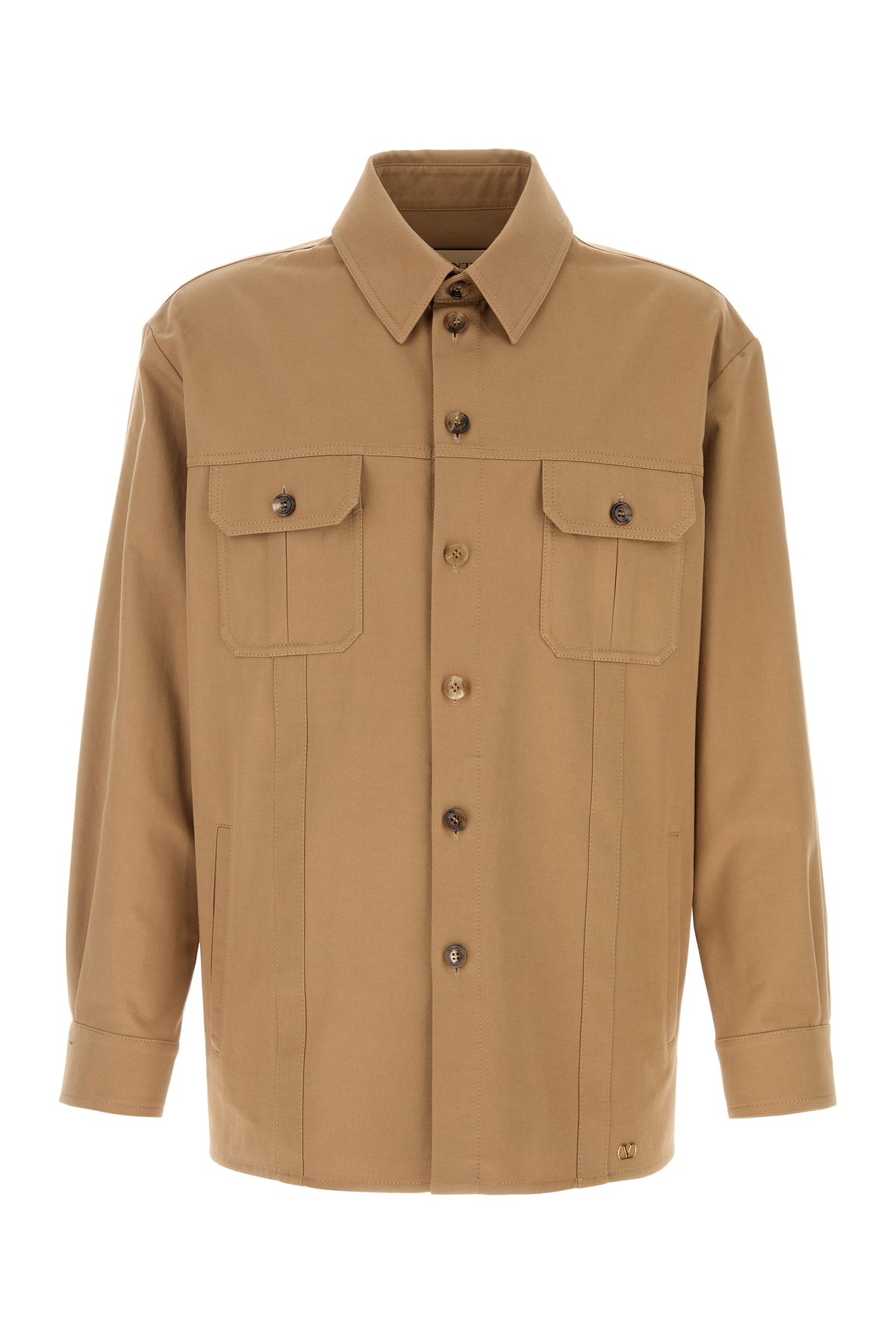 Valentino Garavani Camicia in twill cammello