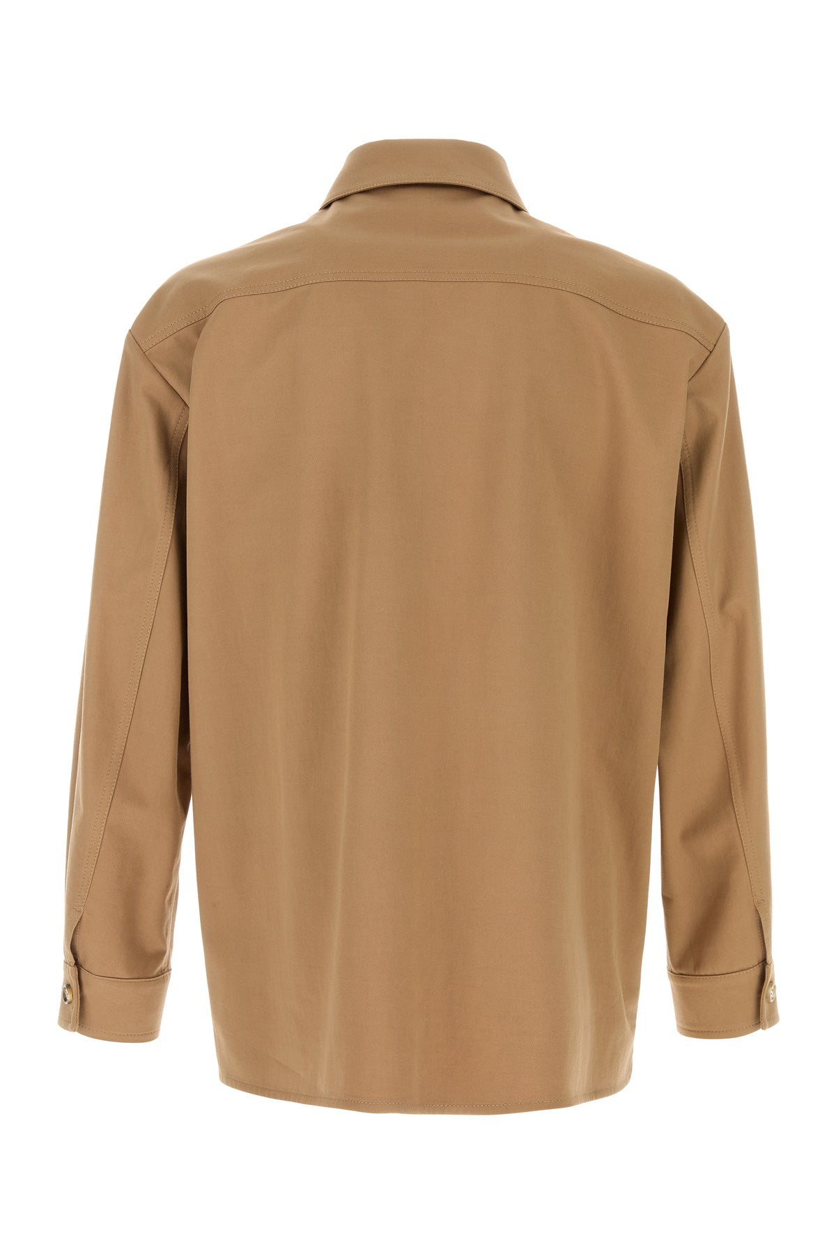 Valentino Garavani Camicia in twill cammello, view 2