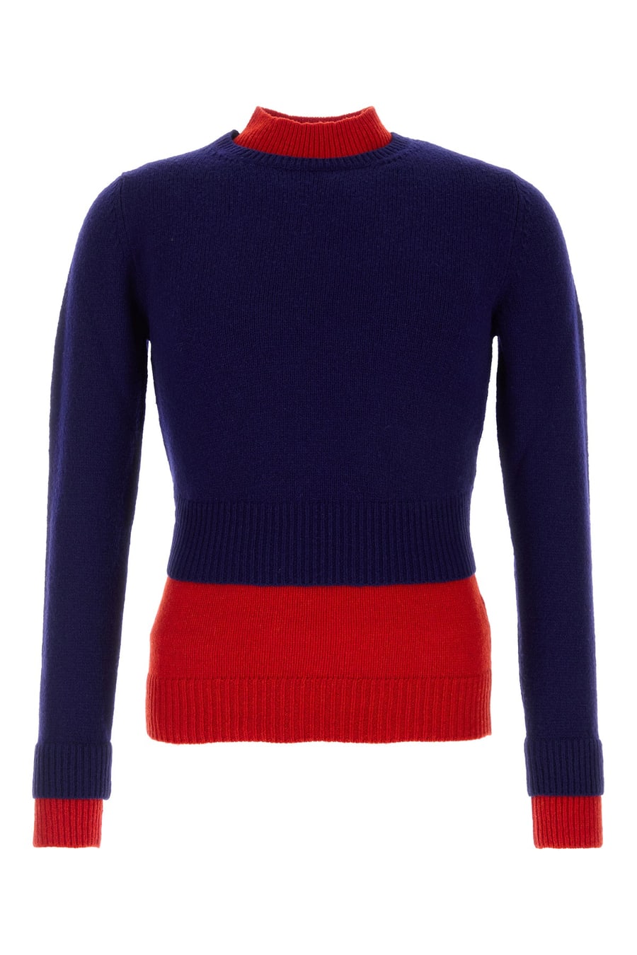 Jil Sander Maglione in misto lana bicolor