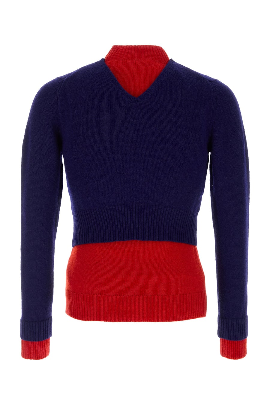 Jil Sander Maglione in misto lana bicolor, view 2