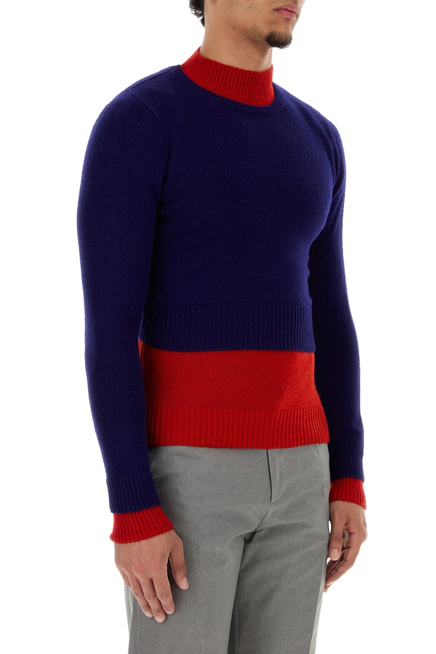 Jil Sander Maglione in misto lana bicolor, view 3
