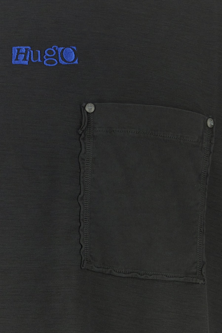HUGO T-shirt in cotone ardesia, view 3