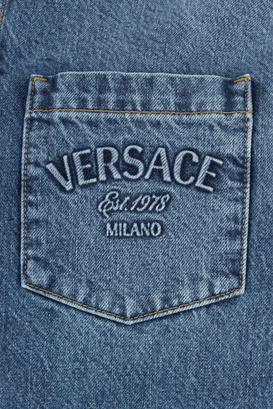 Versace Camicia in denim, view 5