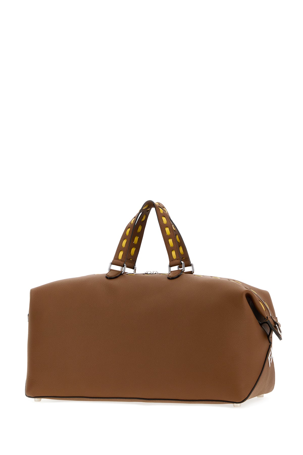 Fendi Borsa shopping Fendi Lui 45 in pelle caramello, view 2