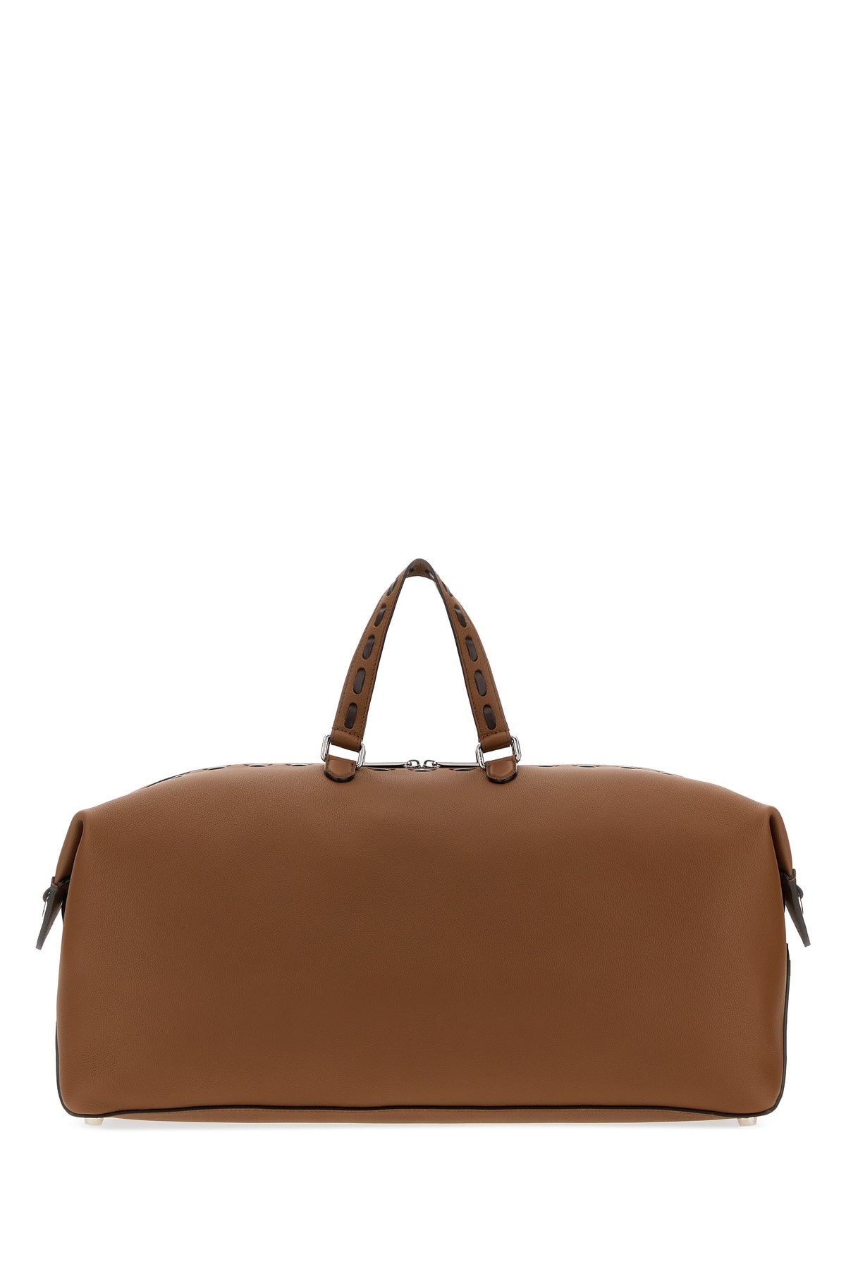 Fendi Borsa da viaggio Fendi Lui 55 in pelle marrone