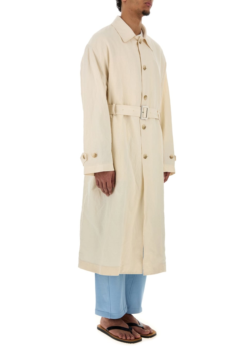 Dolce & Gabbana Trench in misto cotone sabbia, view 3