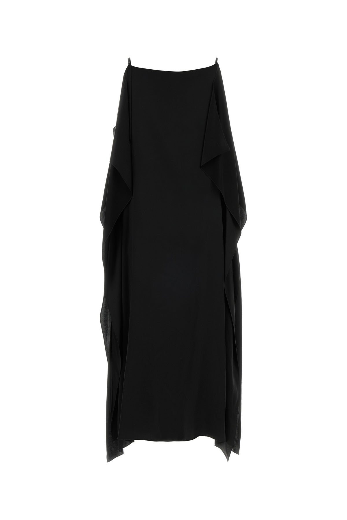 The Row Abito Kylo in raso nero, view 2