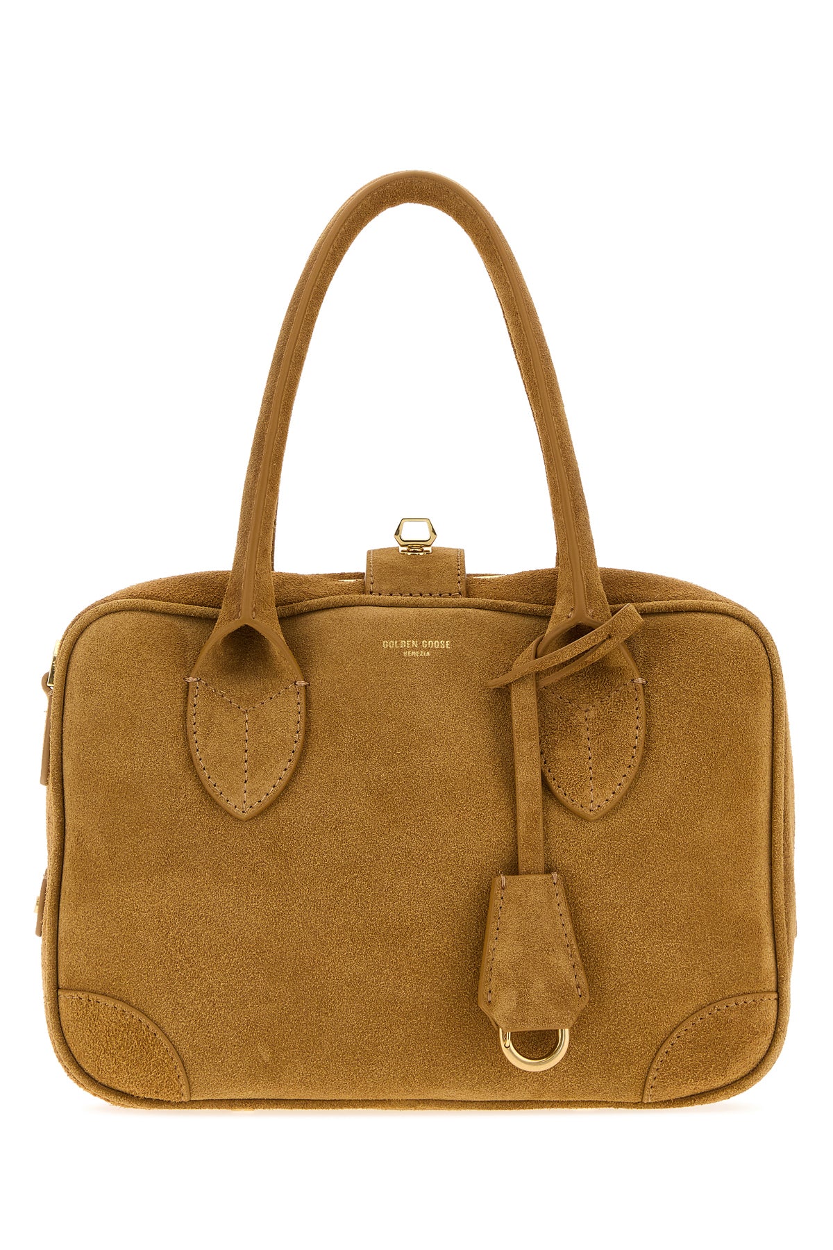 Golden Goose Borsa a mano Vita in pelle scamosciata beige