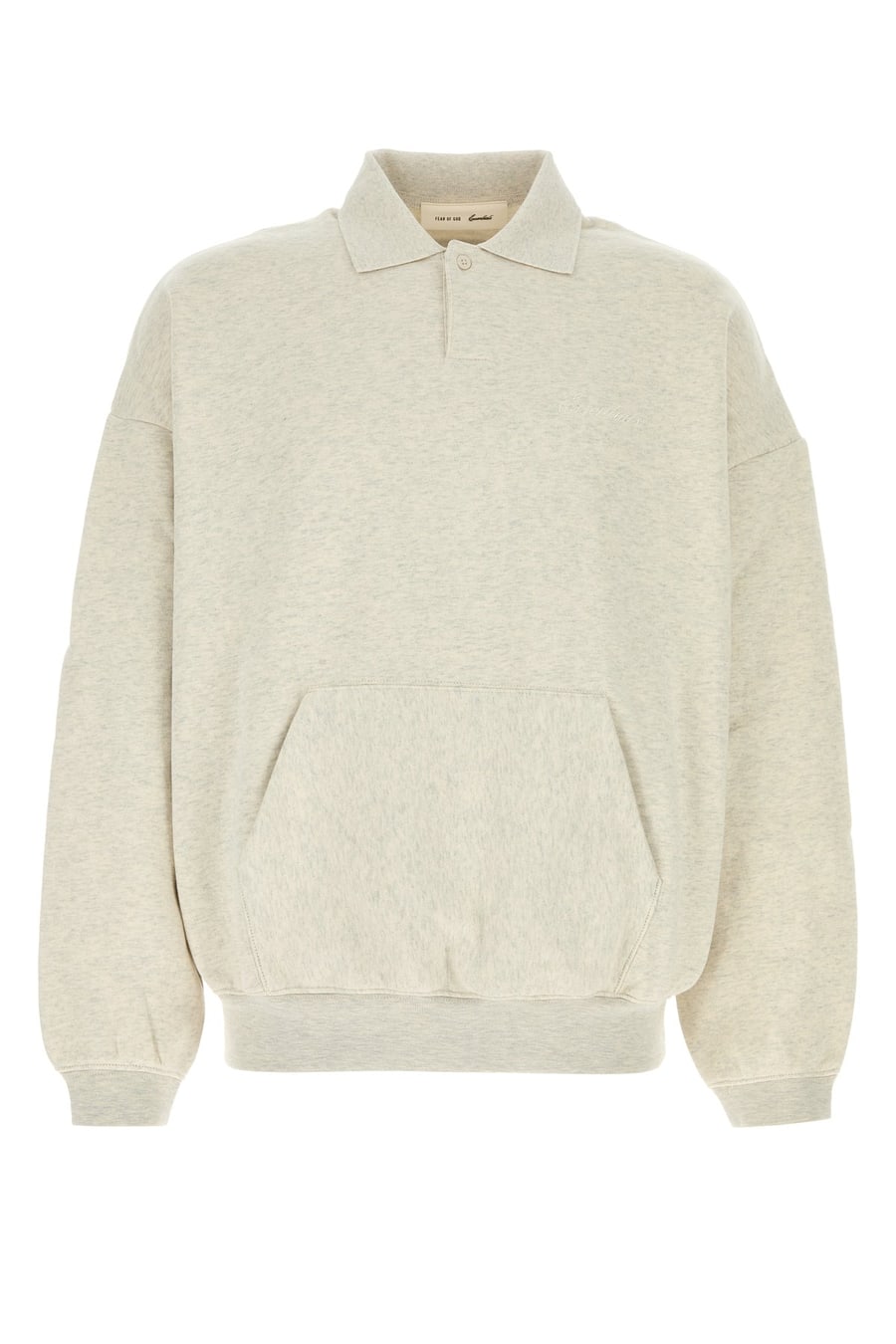 Fear of God Essentials Felpa in misto cotone avorio melangé