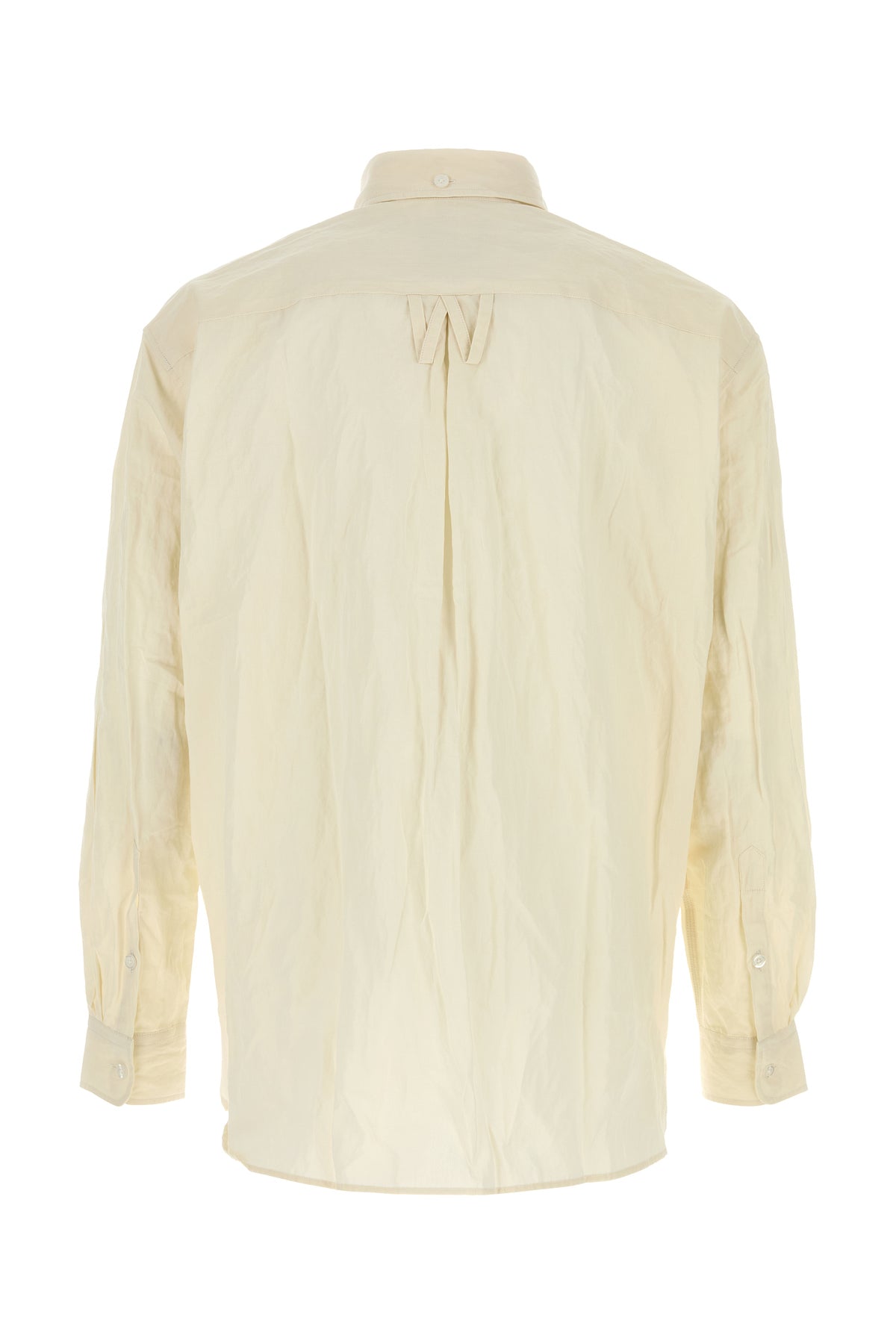 WILLY CHAVARRIA Camicia in popeline crema, view 2