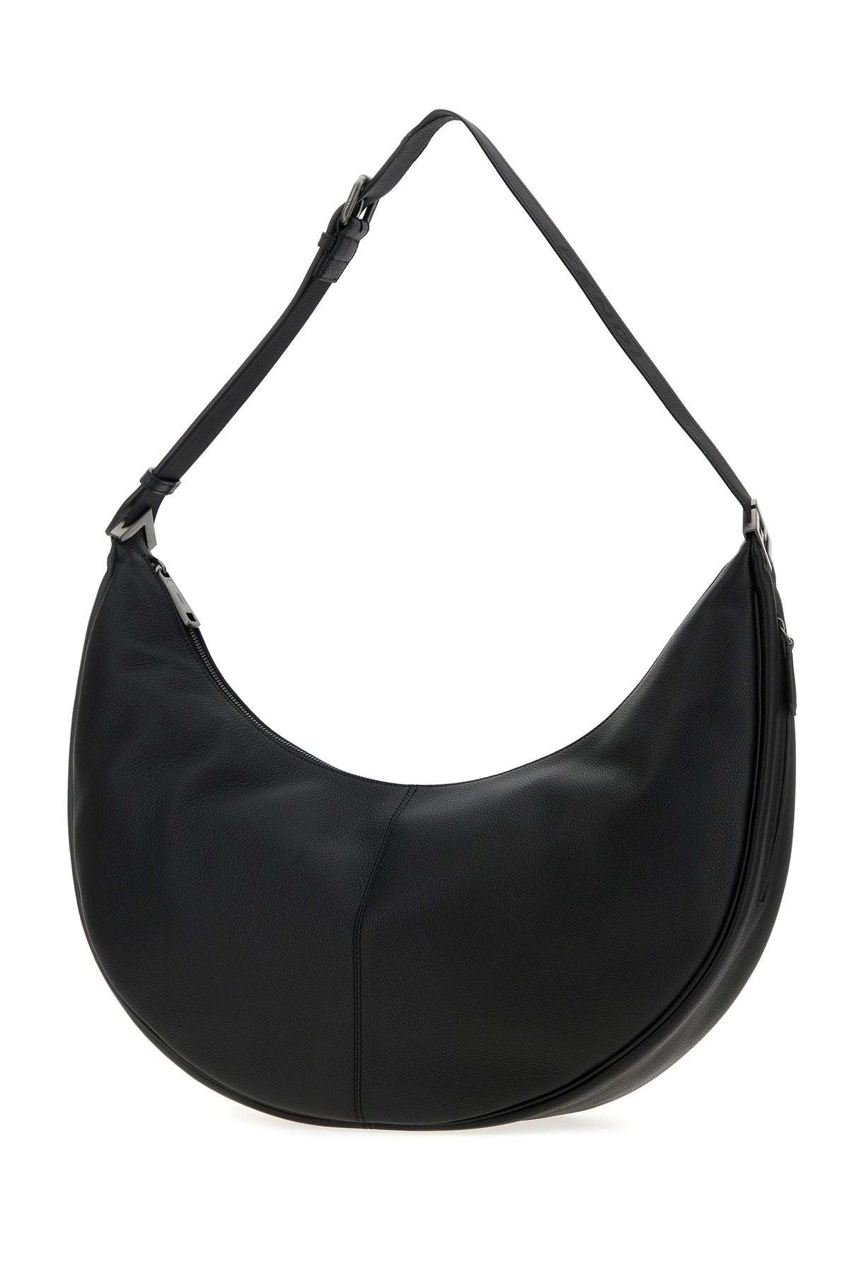 Fendi Borsa shopping in pelle nera, view 2