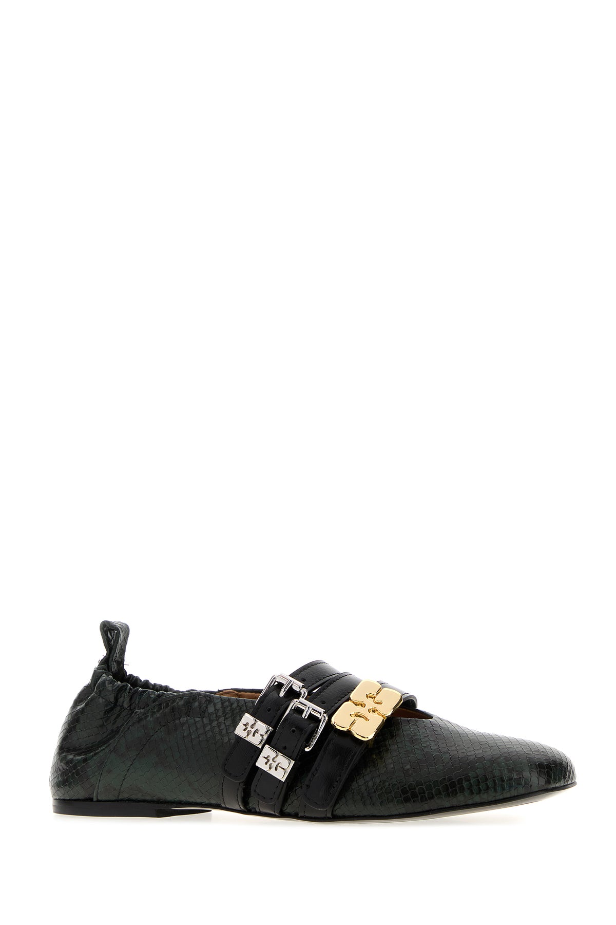 Ganni Ballerine in similpelle stampata, view 2