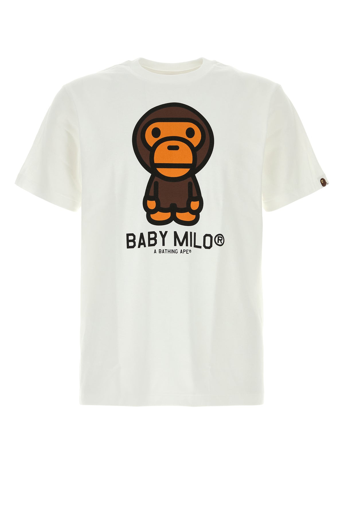 BAPE T-shirt Baby Milo in cotone bianco