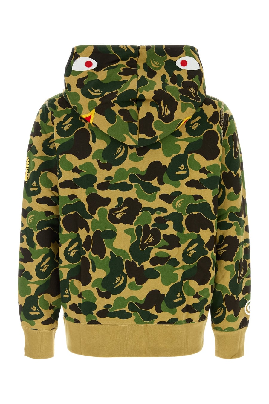BAPE Felpa ABC Camo 2nd Shark in cotone stampato, view 2
