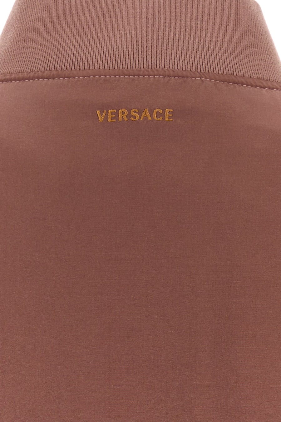 Versace Bomber in seta rosa antico, view 5