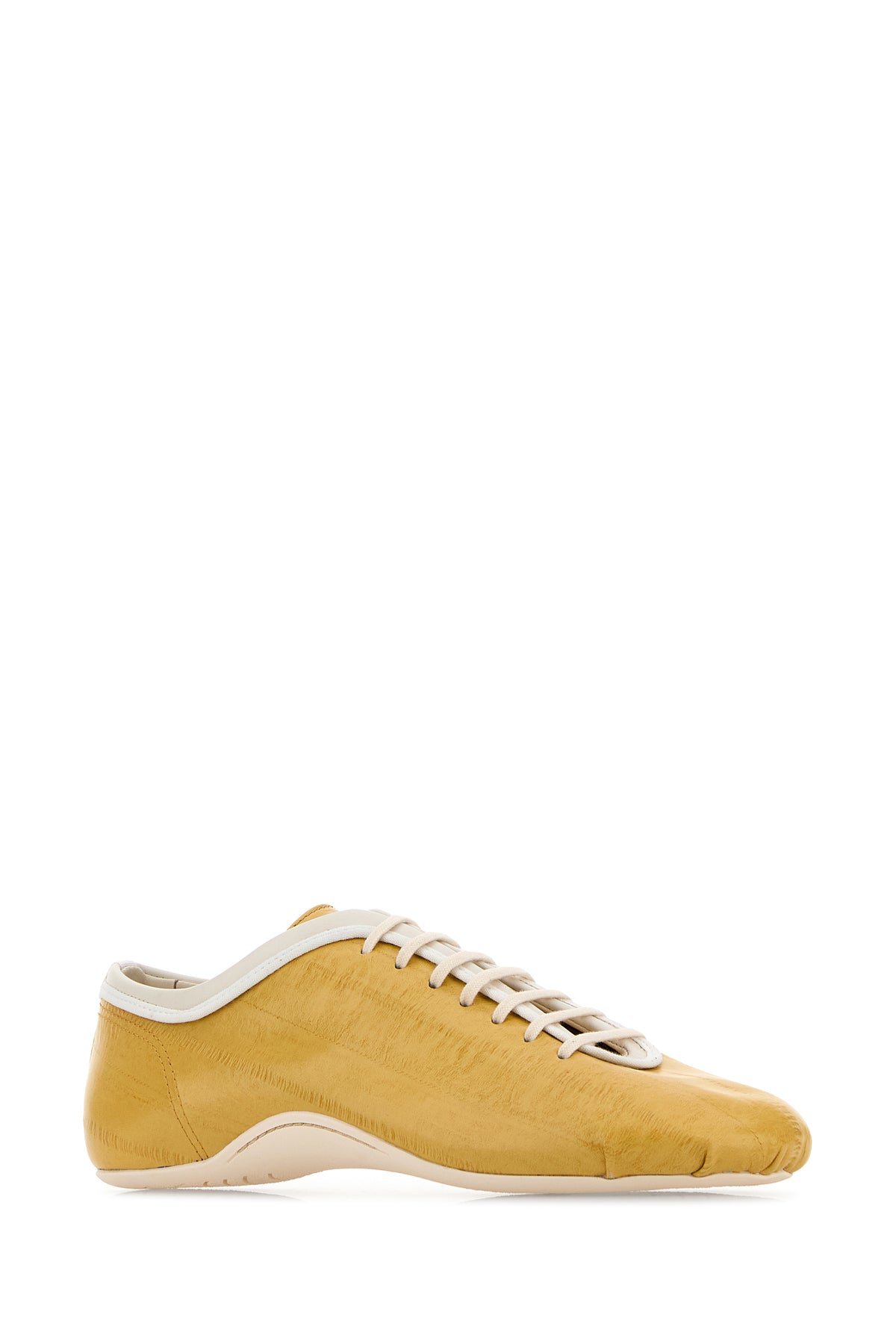 Dries Van Noten Sneakers in pelle gialla, view 2