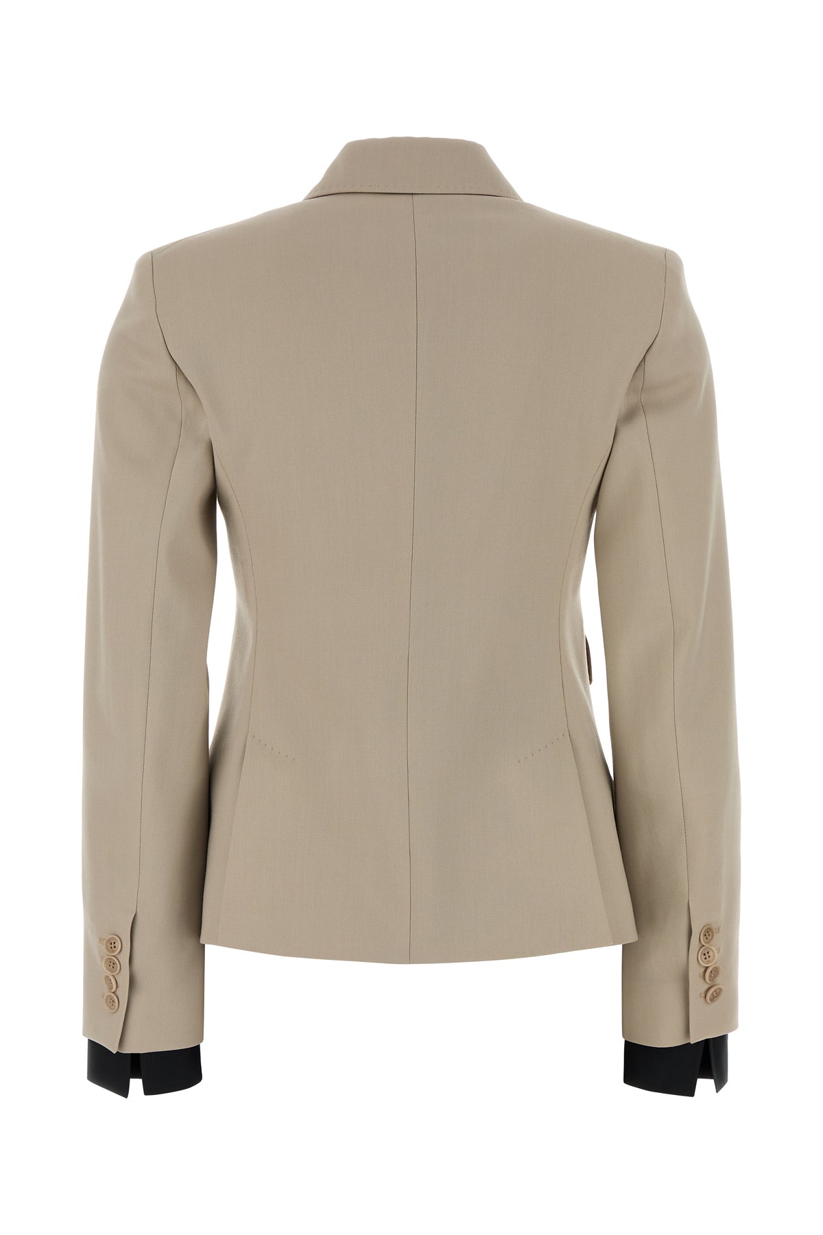Max Mara Giacca Placido in misto lana sabbia, view 2