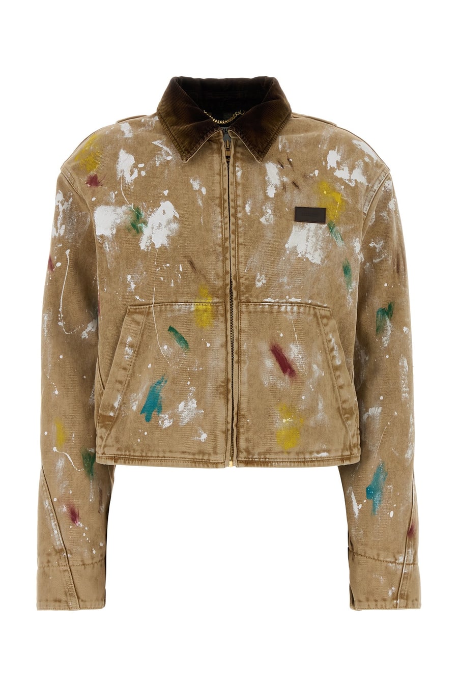 Moschino Giubbino in cotone cammello