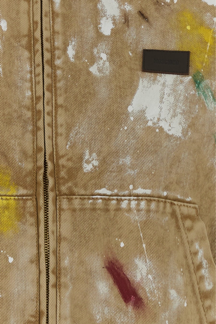 Moschino Giubbino in cotone cammello, view 3