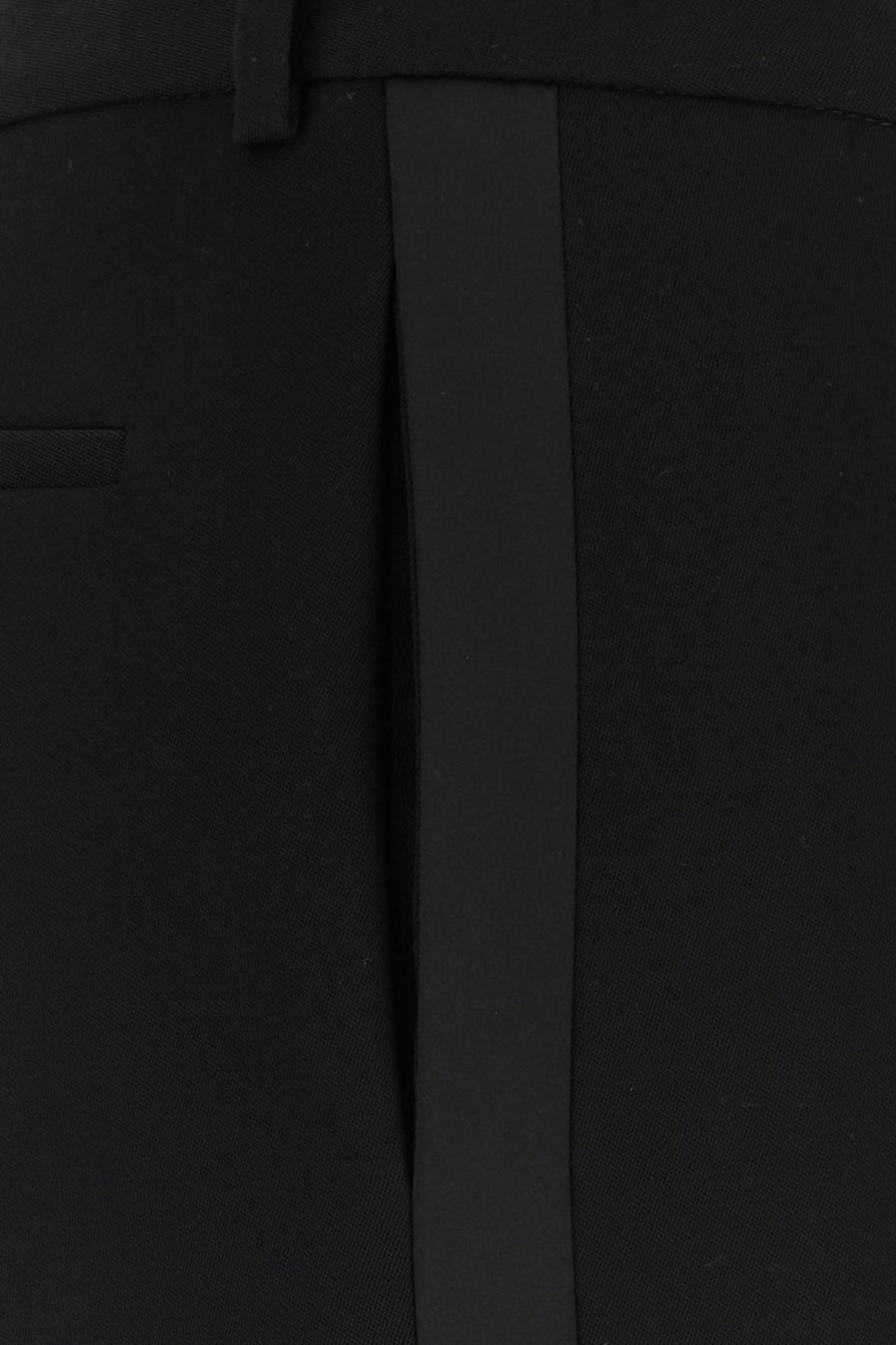 Saint Laurent Pantalone in lana nera, view 5