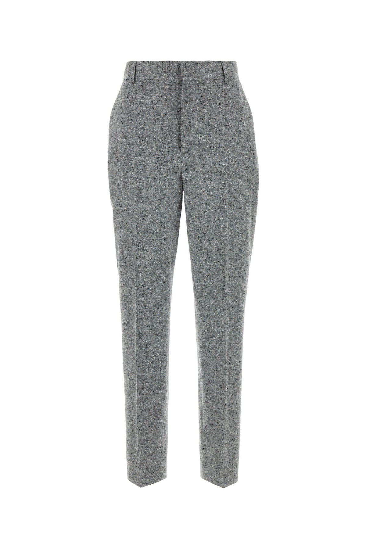 Moschino Pantalone in misto seta grigio melangè