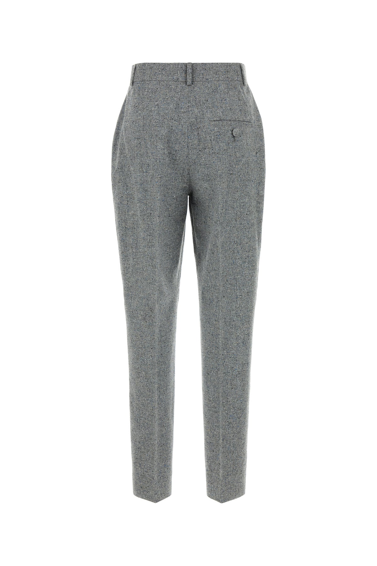 Moschino Pantalone in misto seta grigio melangè, view 2