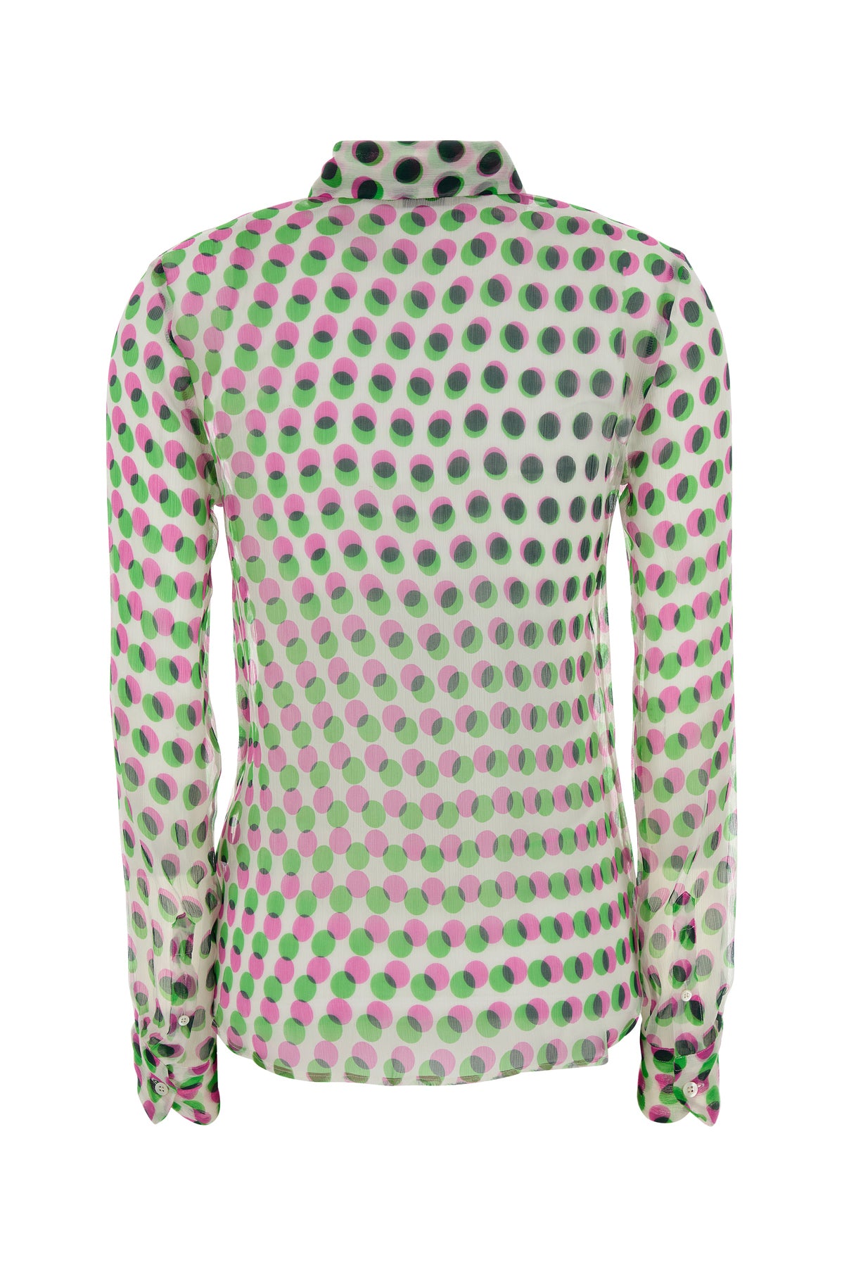 Dries Van Noten Camicia Cloudy in chiffon stampato, view 2
