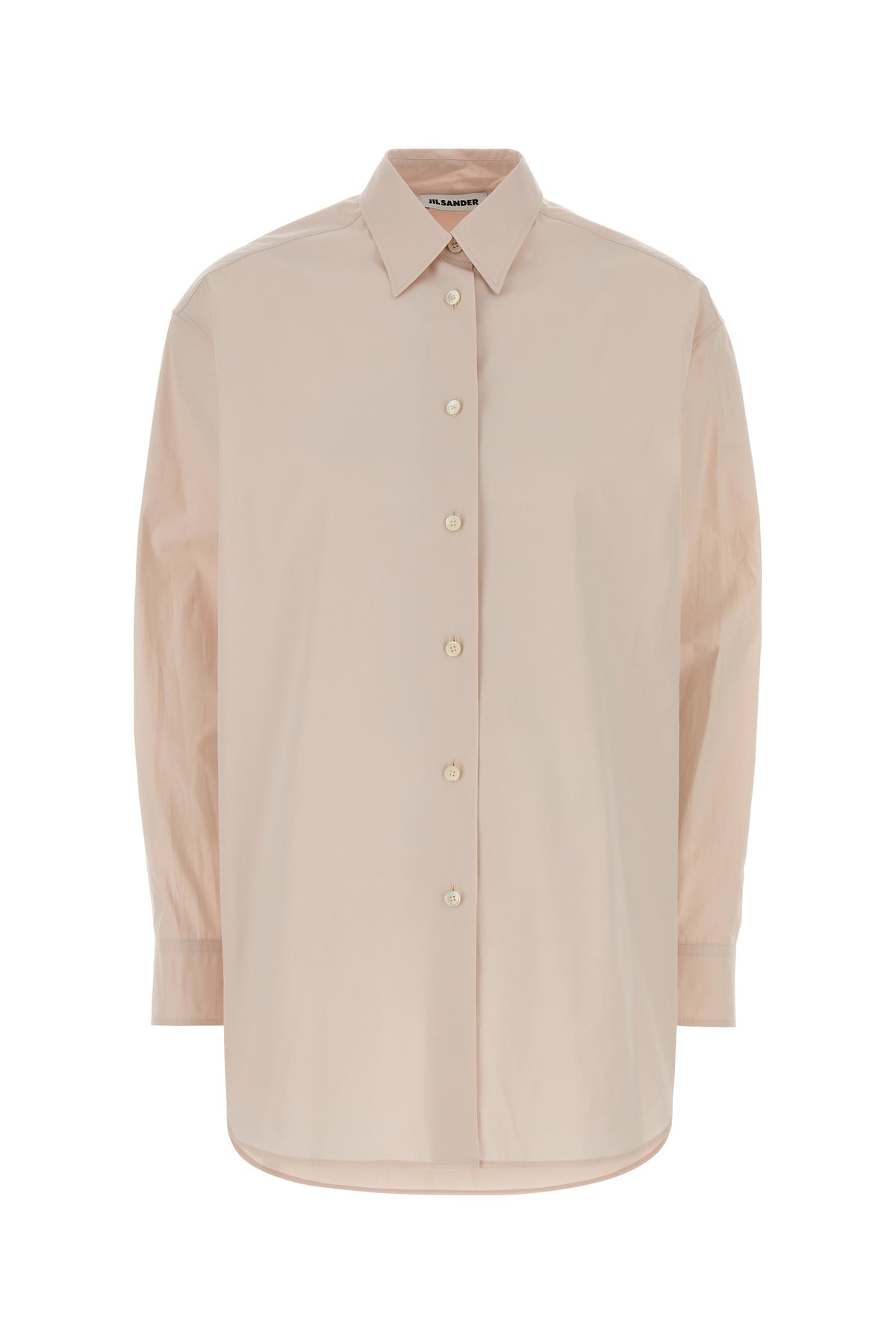 Jil Sander Camicia oversize in popeline rosa chiaro