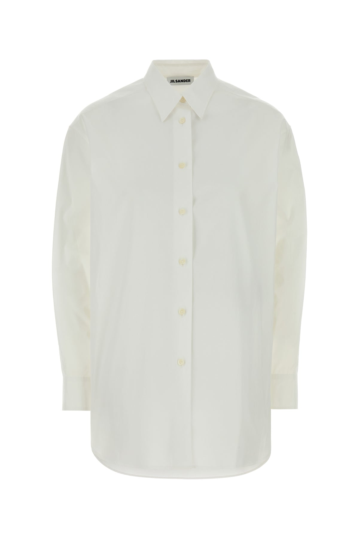 Jil Sander Camicia oversize in popeline bianco